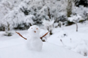 snowman on a tree