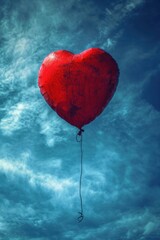 Balloon in shape of heart
