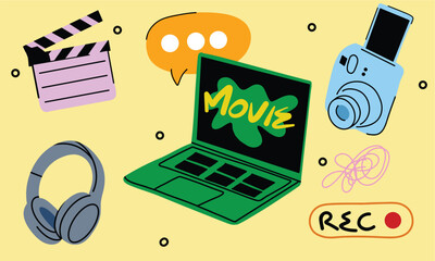 Templated design movie component