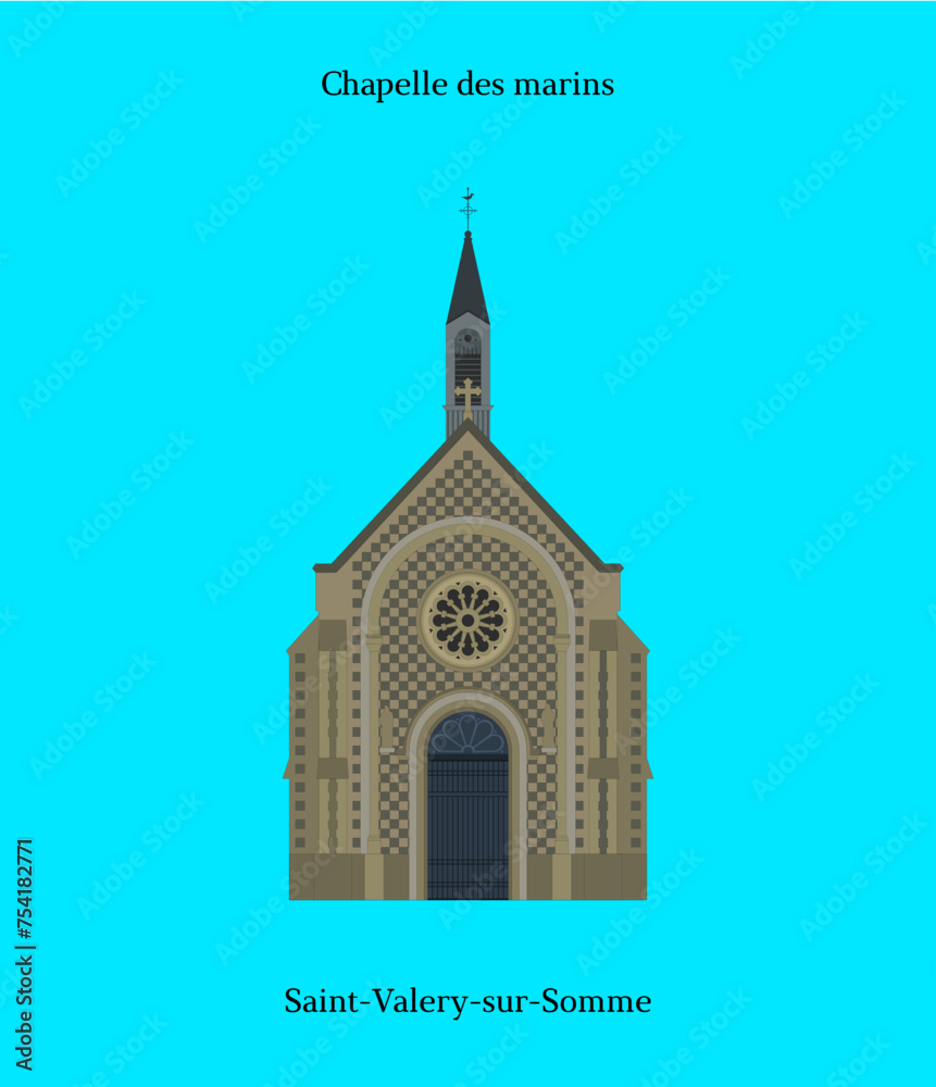 Poster Chapelle des marins, Saint-Valery-sur-Somme