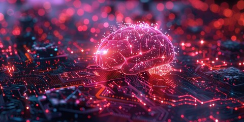 Electronic and  neon neural circuits in the brain. Generative Ai