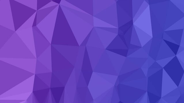 Abstract Motion Elegance: Mesmerizing Low Poly Triangles in a Vibrant Journey Across the Screen