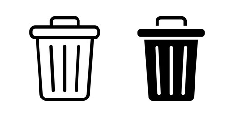 Trash icon. sign for mobile concept and web design. vector illustration