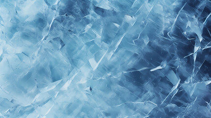 Obraz premium Ice texture crack surface, abstract winter background