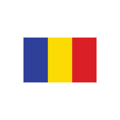 Romania flag icon vector