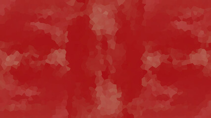 Low poly texture. Polygonal design illustration. Abstract red background