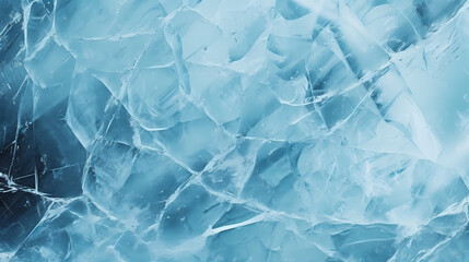 Ice texture crack surface, abstract winter background