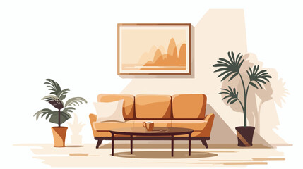 Interior sketch design vector illustration