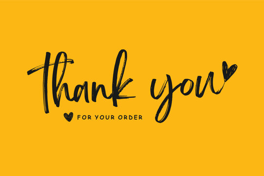 thank you for your order card template