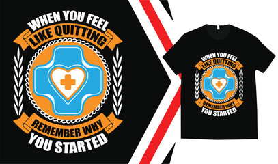 Naklejka premium Nurse t shirt design, nurse day tshirt design , medical t shirt design.