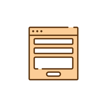 Cartoon Smartphone Email Application Icon