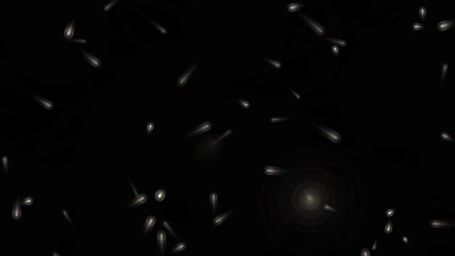 digital germs particles with black background HD