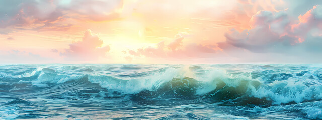 Obraz premium Whispering Waves: The Serene Call of the Ocean