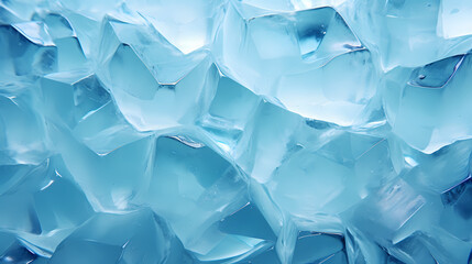 Beautiful winter natural blue frozen surface texture