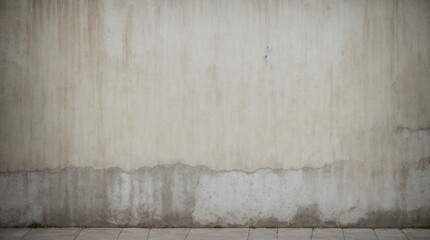 Chipped concrete wall with visible decay and streaks 