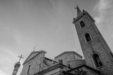 Ripatransone, Ascoli Piceno, Marche. The co-cathedral of SS. Gregorio Magno and Margherita 2023 - obrazy, fototapety, plakaty