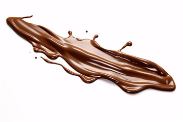 a liquid chocolate splashing