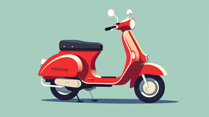 Classic vintage scooter motor bike or moped. - obrazy, fototapety, plakaty