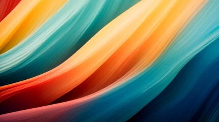 Energetic color waves flow together in a digitally crafted abstract masterpiece