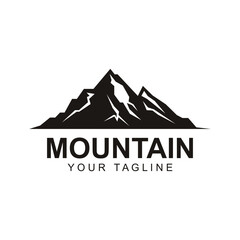 Fototapeta premium Mountain icon Logo Template Vector illustration design. logo suitable for travel, adventure, wilderness, and brand company