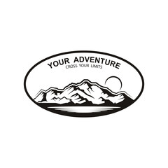 Mountain icon Logo Template Vector illustration design. logo suitable for travel, adventure, wilderness, and brand company