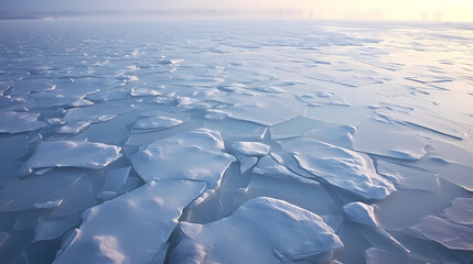 Frozen lake, ice texture background