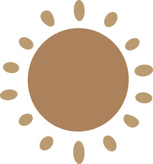 hand drawn sun burst illustration