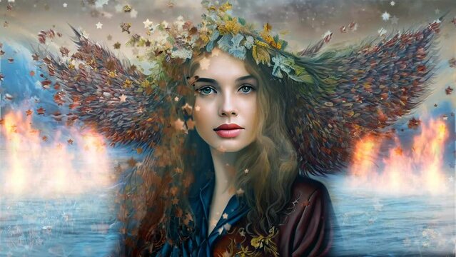 Live Wallpaper f&uuml;r Computer - Schutzpatronin von Feuer und Wasser.