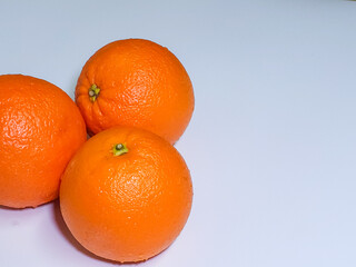 fresh orange isolated on white background
