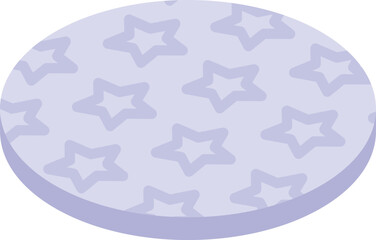 Stars cotton pads icon isometric vector. Cleaner face makeup. Lubricant purifier