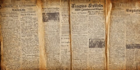 Obraz premium Newspaper paper grunge vintage old aged texture background