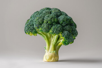 Green broccoli in a shape of human's brain, conceptual