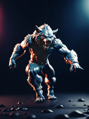action figure running werewolf - 754207129