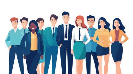 Obraz premium People character team group office 