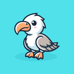 Albatros Cute Mascot Logo Illustration is awesome logo, mascot or illustration for your product, company or bussiness