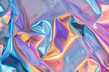 3D foil texture,Holographic fluid liquid 3D illustration twinkling Background future design