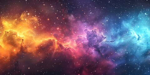 Naklejka premium Stunning galaxy backdrop: ideal for banners and backgrounds. Concept Galaxy Backdrop, Stellar Images, Cosmic Themes, Astronomical Shoots, Space Photography