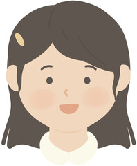 학생 어린이 미소 일러스트