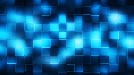 Obraz premium A background with neon blue squaresrangedpe