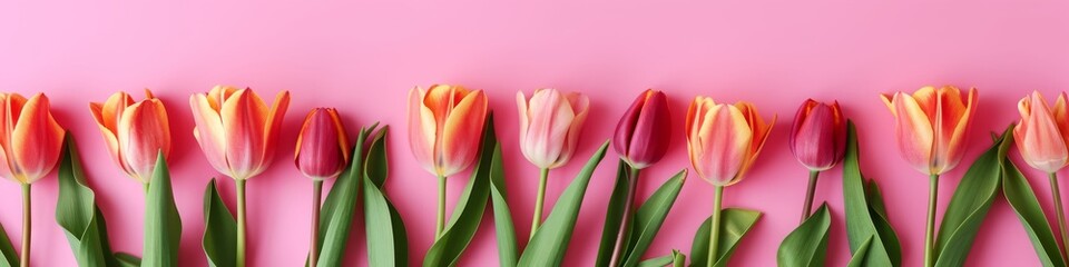 Naklejka premium tulips background.