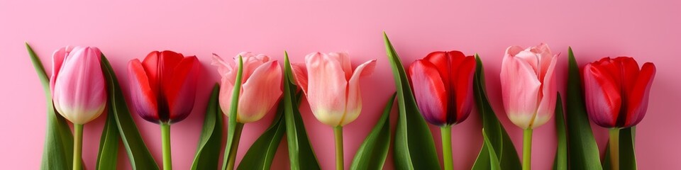 Naklejka premium tulips background.