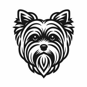 recommend clip art: Yorkshire Terrier Charm Adorable Dog Vector Illustration logo icon sticker tattoo.