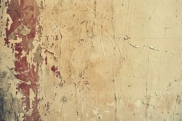 close up horizontal image of ruined old concrete wall background Generative AI