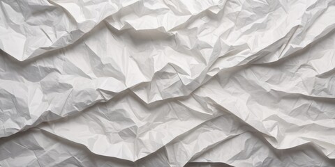 Obraz premium The texture of white paper is crumpled. Background for various purposes
