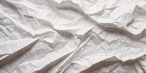 The texture of white paper is crumpled. Background for various purposes