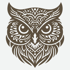 Illustration vector graphic of owl pattern design. Perfect for education company logo design.