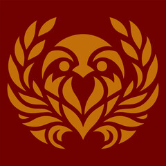 Illustration vector graphic of penguin pattern design. Perfect for creative company logo design.