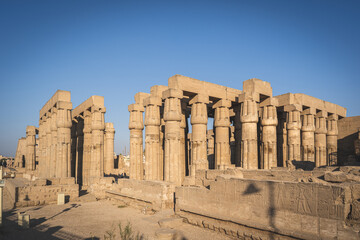 Luxor, Egypt - October 27, 2022. Views of the magical archeological complex of the Luxor Temple - 754222746