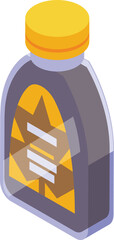 Maple syrup dispenser icon isometric vector. Tree foliage extract. Natural woodland sugary essence
