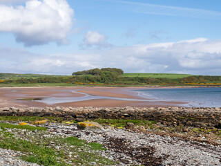 View of the beach at Scalpsie Bay, Isle of Bute, Scotland